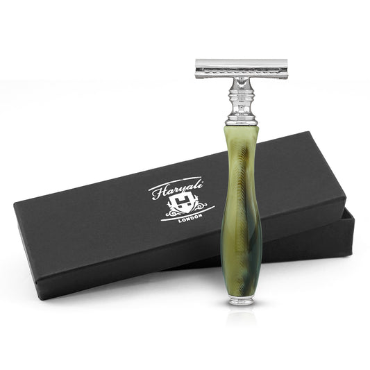 Haryali's Safety Razor - Tortoise Horn Imitation