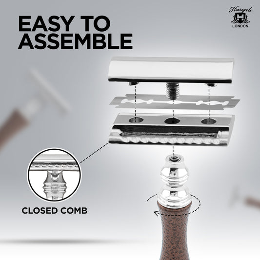 Haryali's Antique Safety Razor - Maroon