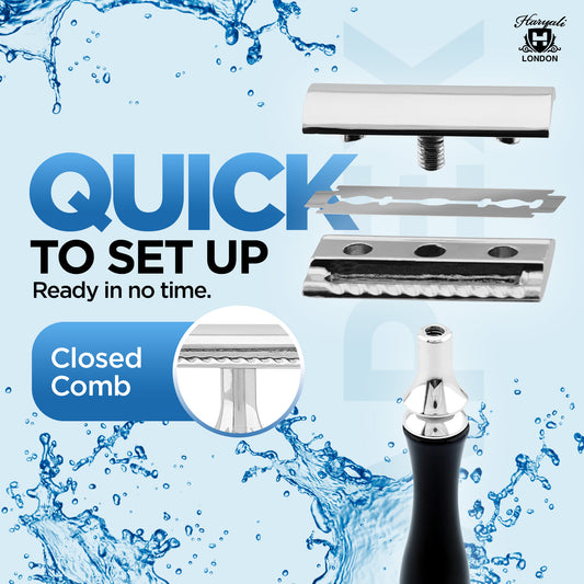 Haryali Double Edge Razor Apex - Black