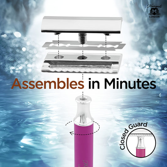 Haryali's Round Safety Razor - Pink