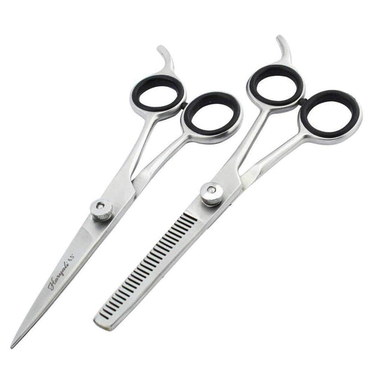 Haryali London 6.5” Silver Hair Cutting Sharp Scissors Set - HARYALI LONDON