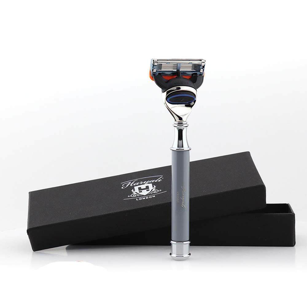 Haryali's Round 5 Edge Shaving Razor - Grey - HARYALI LONDON