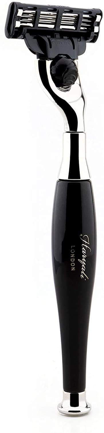 Haryali's Tandoori 3 Edge Shaving Razor Black Color - HARYALI LONDON