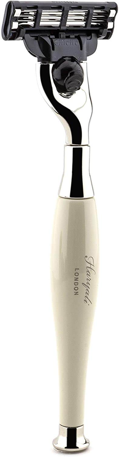 Haryali's Tandoori 3 Edge Shaving Razor - Ivory Color - HARYALI LONDON