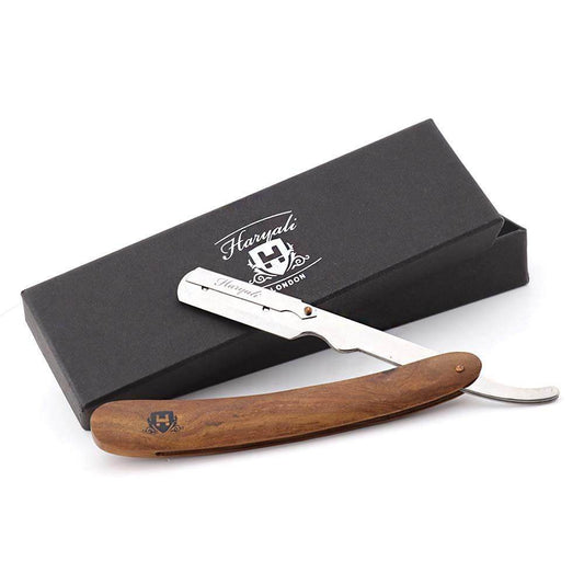 Haryali's Wood Cut Throat Razor - HARYALI LONDON