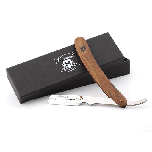 Haryali's Wood Cut Throat Razor - HARYALI LONDON