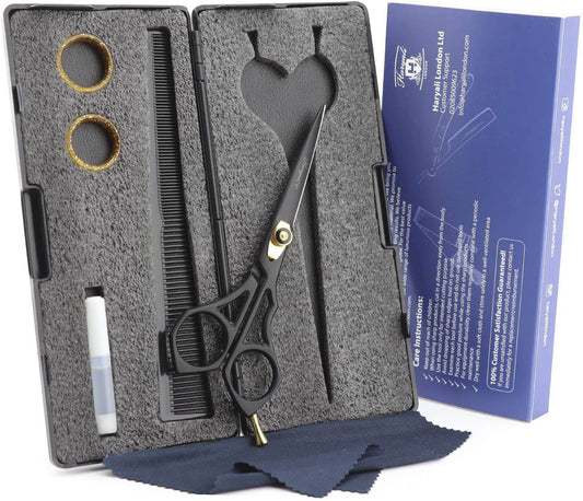 Professional 6.0" Hairdressing Barber Salon Scissors With Adjustable Screw - HARYALI LONDON