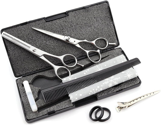 Haryali 5.5" Hairdressing Thinning Barber Hair Cutting Scissors Set - HARYALI LONDON