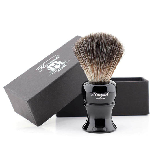 Haryali's Glory Synthetic Black Hair Shaving Brush - HARYALI LONDON