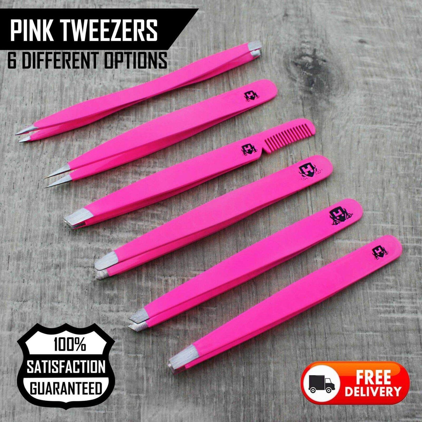 Haryali London Pink Eyebrows Tweezers - HARYALI LONDON
