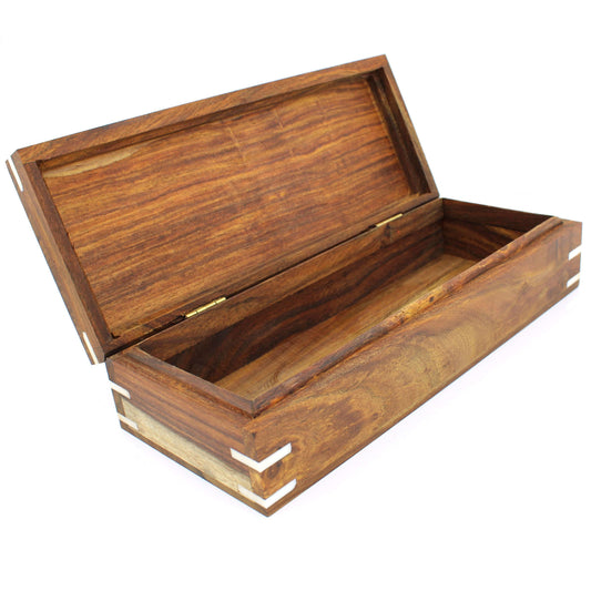 Handmade Wooden Box for Shaving Accessories - HARYALI LONDON