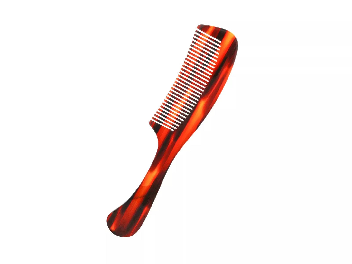 Brown Tortoiseshell Detangling Hair Comb with Handle - HARYALI LONDON