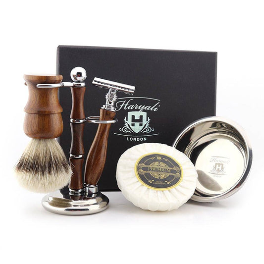 Haryali's Wooden Shaving Set