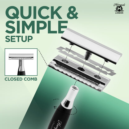 Haryalis Tandoori-Sicherheitsrasierer – Schwarz