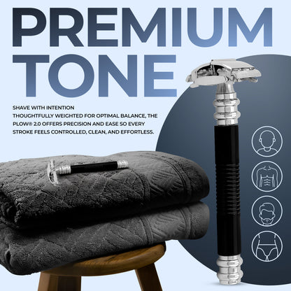 Butterfly Safety Razor Black - HARYALI LONDON