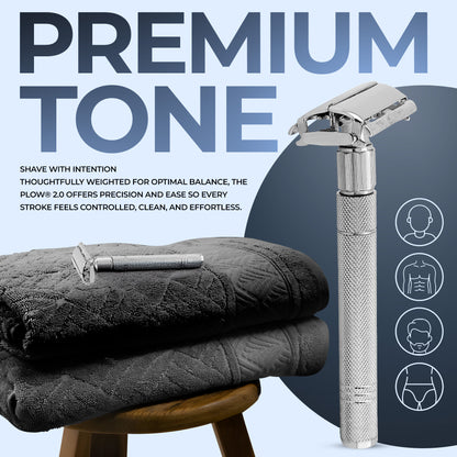 Haryali's Butterfly Safety Razor - Steel Handle - HARYALI LONDON