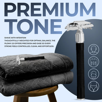 Haryali's Butterfly Safety Razor - Black - HARYALI LONDON