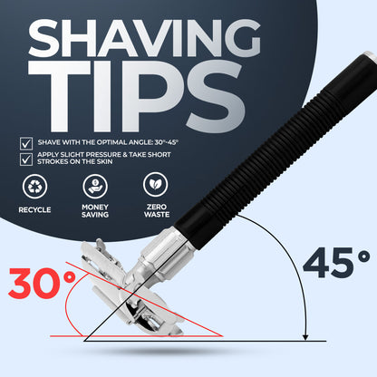 Haryali's Butterfly Safety Razor - Black - HARYALI LONDON