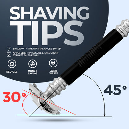 Butterfly Safety Razor Black - HARYALI LONDON