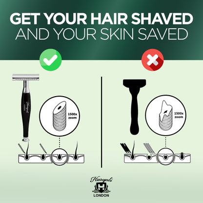 Haryalis Tandoori-Sicherheitsrasierer – Schwarz