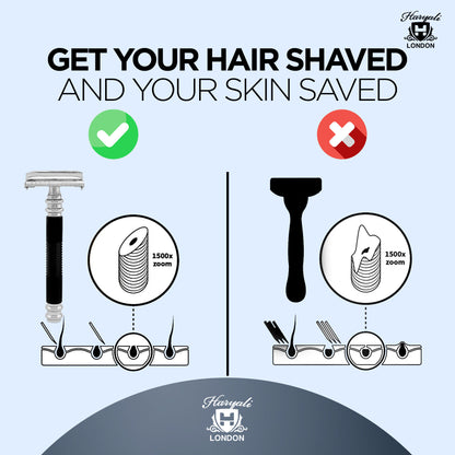 Butterfly Safety Razor Black - HARYALI LONDON