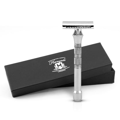 Double Edge Razor Stainless Steel Grip Pad - HARYALI LONDON