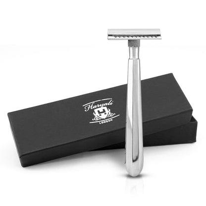 Haryali Double Edge Razor Stainless Steel Light - HARYALI LONDON
