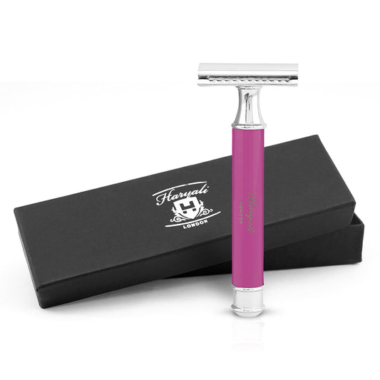 Haryali's Round Safety Razor - Pink