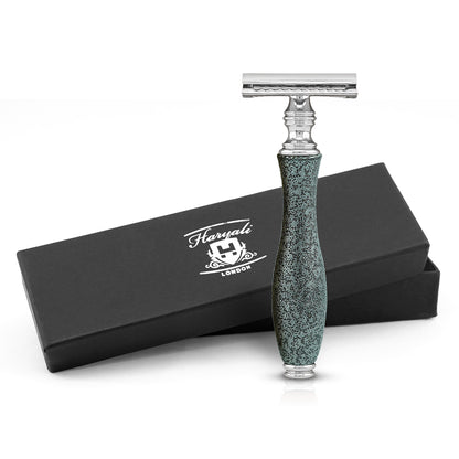 Haryali's Antique Double Edge Safety Razor - Grey - HARYALI LONDON