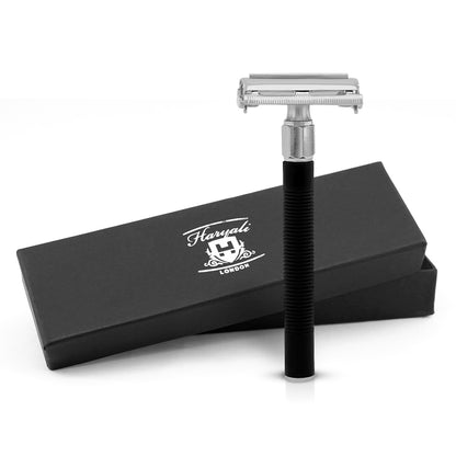 Haryali's Butterfly Safety Razor - Black - HARYALI LONDON