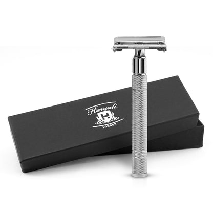 Haryali's Butterfly Safety Razor - Steel Handle - HARYALI LONDON