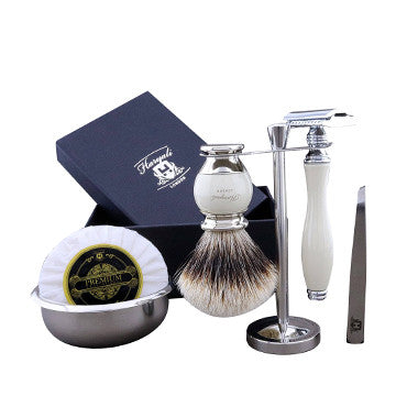 Haryali's Heritage Range Silvertip Badger Hair Shaving Kit - HARYALI LONDON