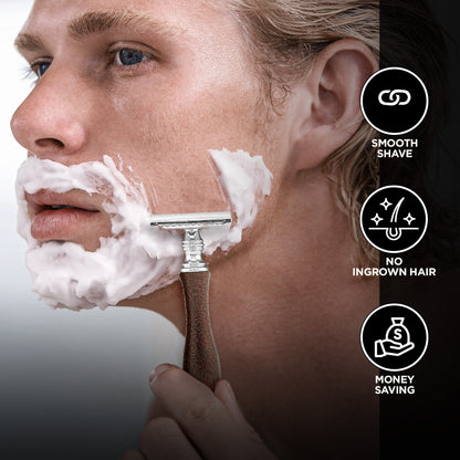 Haryali's Antique Safety Razor - Maroon - HARYALI LONDON