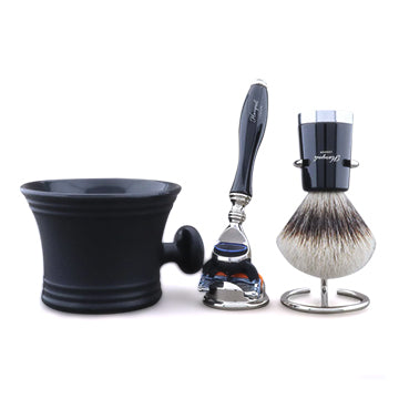 Haryali's Rotta Silvertip Badger Hair Shaving Kit - HARYALI LONDON