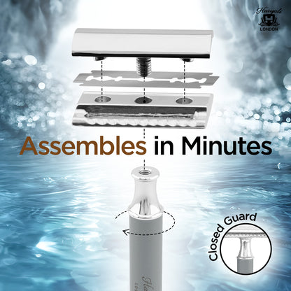 Haryali Double Edge Razor Titan - Grey - HARYALI LONDON