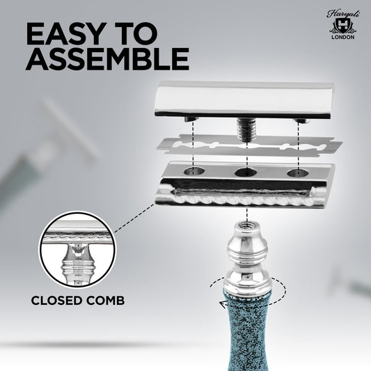 Haryali's Antique Double Edge Safety Razor - Grey