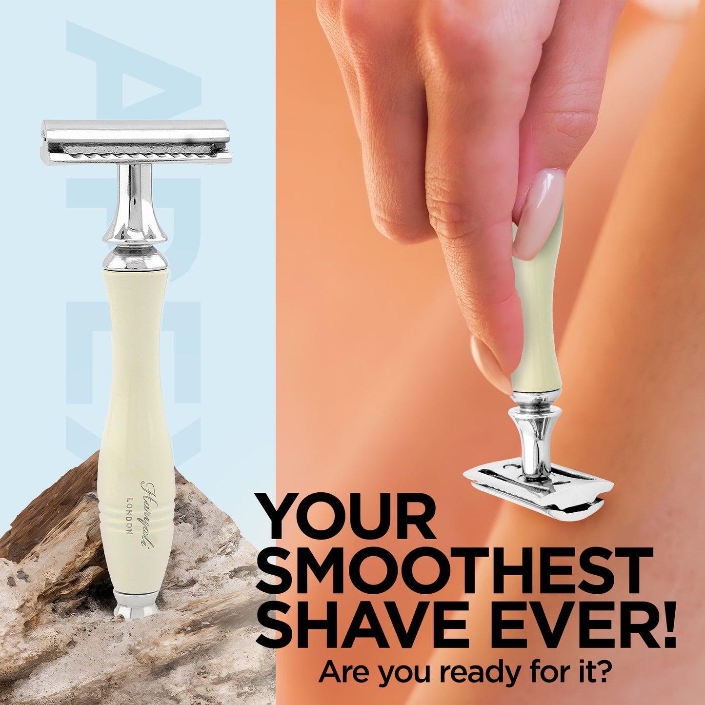 Haryali Double Edge Razor Apex - Ivory