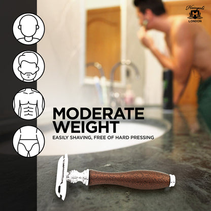 Haryali's Antique Safety Razor - Maroon - HARYALI LONDON