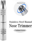 GERMAN Stainless steel Travel Manual Nose Ear Hair Trimmer Operate no Battery Grooming Kit