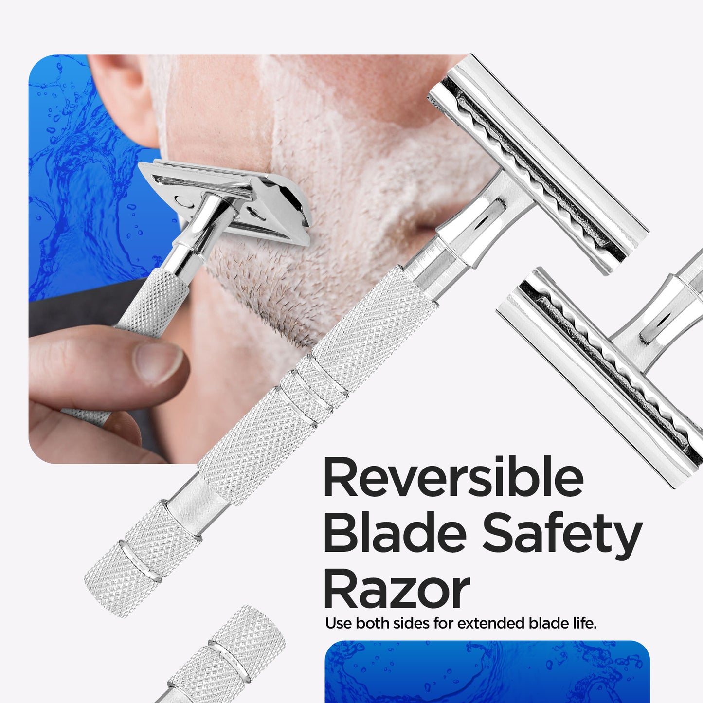 Double Edge Safety Razor With Lather pouch