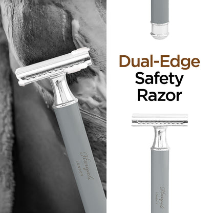 Haryali Double Edge Razor Titan - Grey - HARYALI LONDON