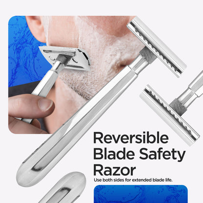 Haryali Double Edge Razor Stainless Steel Light - HARYALI LONDON