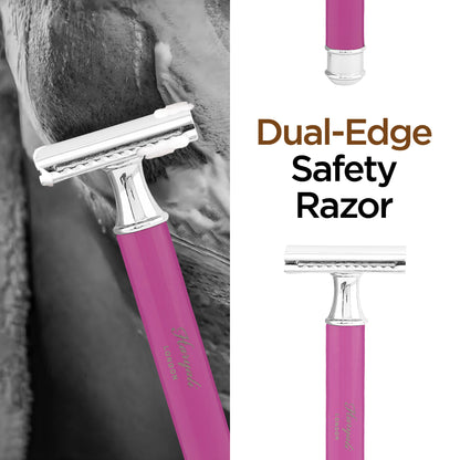 Haryali's Round Safety Razor - Pink - HARYALI LONDON