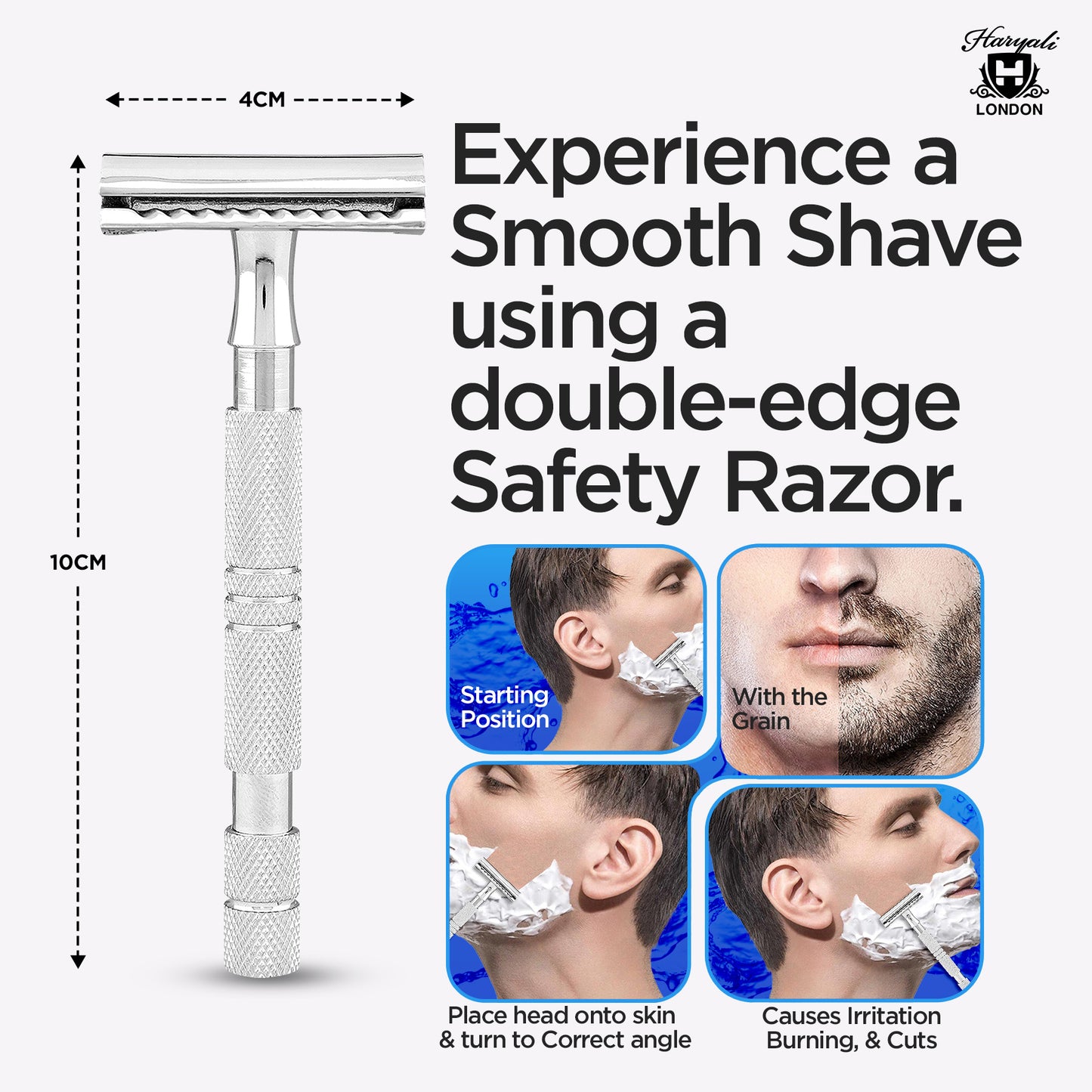 Double Edge Safety Razor With Lather pouch