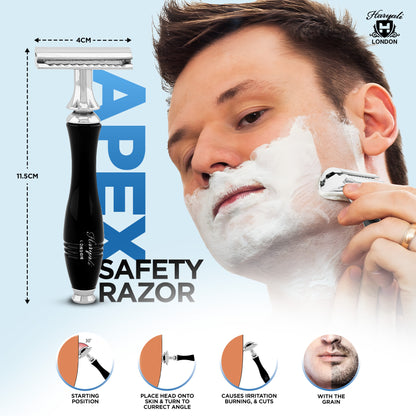 Haryali Double Edge Razor Apex - Black