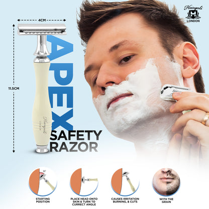 Haryali Double Edge Razor Apex - Ivory