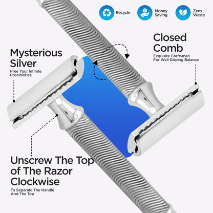 Double Edge Razor Stainless Steel Lines