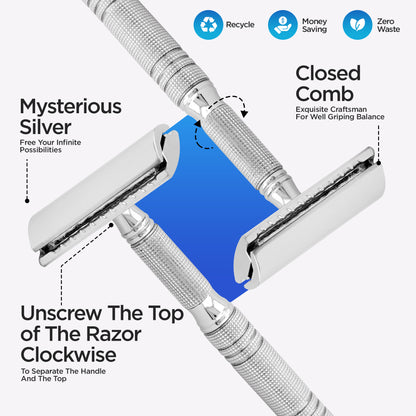 Travel Double Edge Safety Razor - HARYALI LONDON