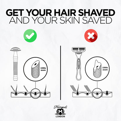 Haryali's Antique Safety Razor - Maroon - HARYALI LONDON