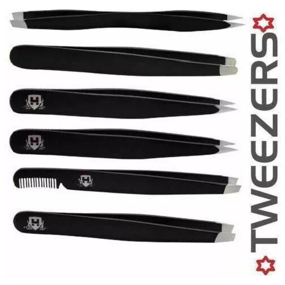 Professional Black Eyebrow Tweezers